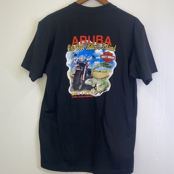 Harley Davidson - One Cool Bikers Island Aruba , Dutch Caribbean Lizard Bike LG - Picture 7 of 7